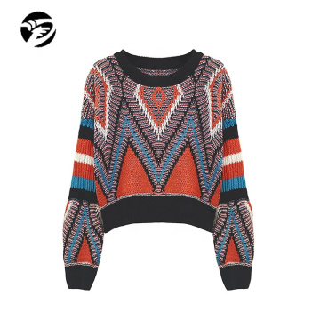autumn winter woman lady ladies girl  multi color crew neck drop shoulder batwing bishop sleeve top sweater knit